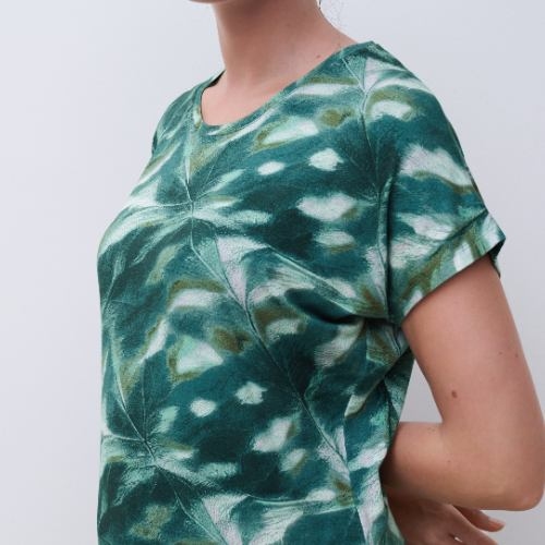 Femilet Nightwear Yara green/print sleep shirt