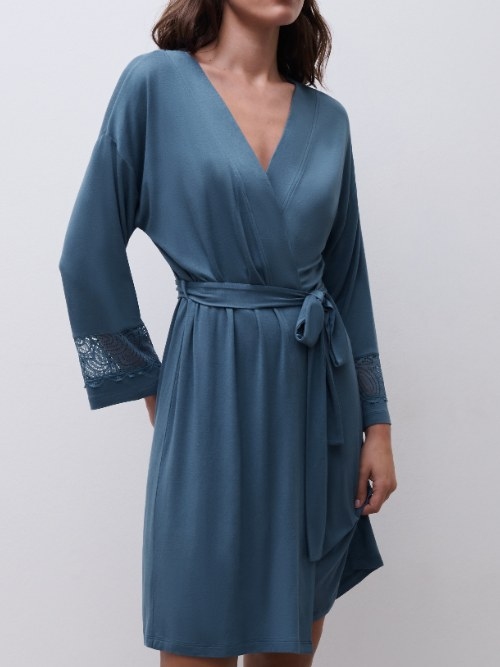Femilet Nightwear Josie jeans blue kimono