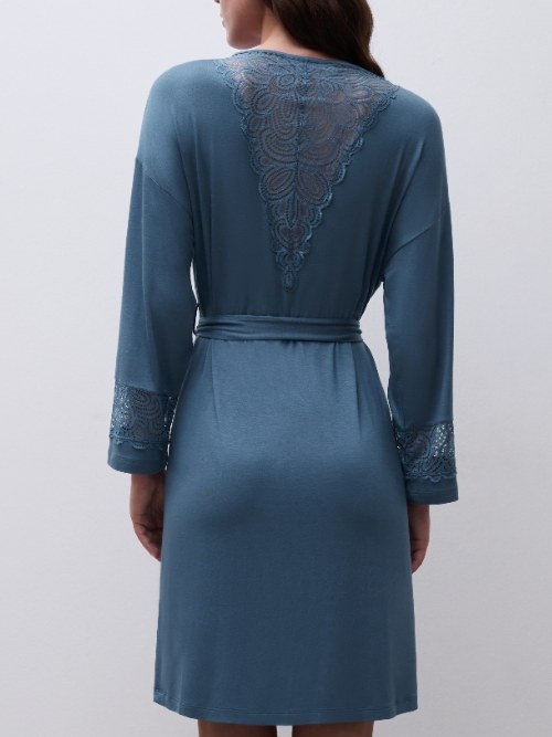Femilet Nightwear Josie jeans blue kimono
