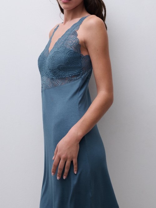 Femilet Nightwear Josie jeans blue slipdress
