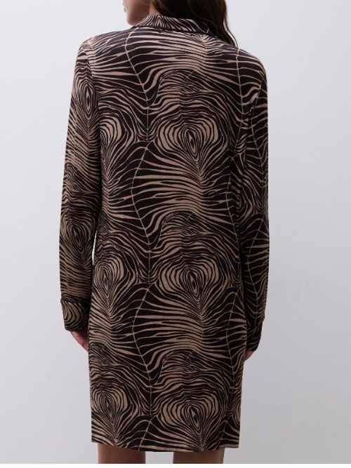 Femilet Nightwear Daisy brown/print nightdress