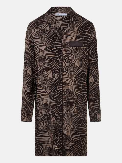 Femilet Nightwear Daisy brown/print nightdress