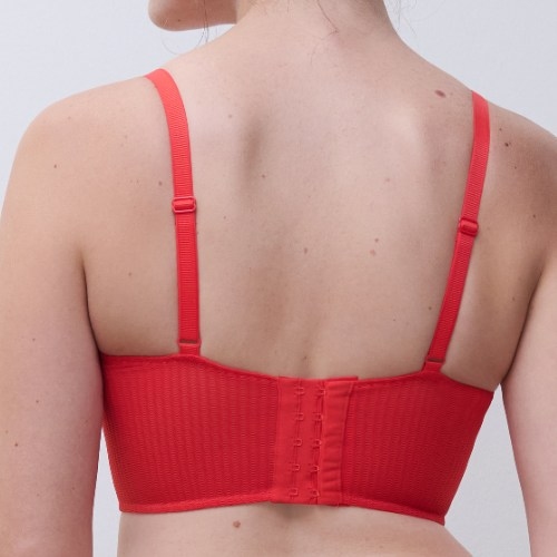 Chantelle Spice red padded bra