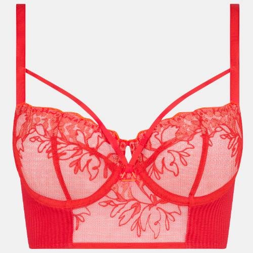 Chantelle Spice red padded bra