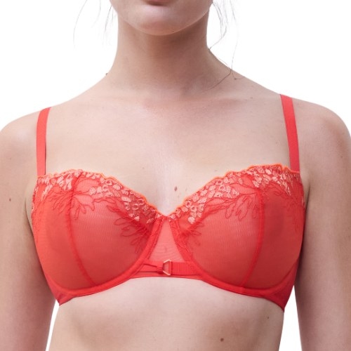 Chantelle Spice red non-padded bra