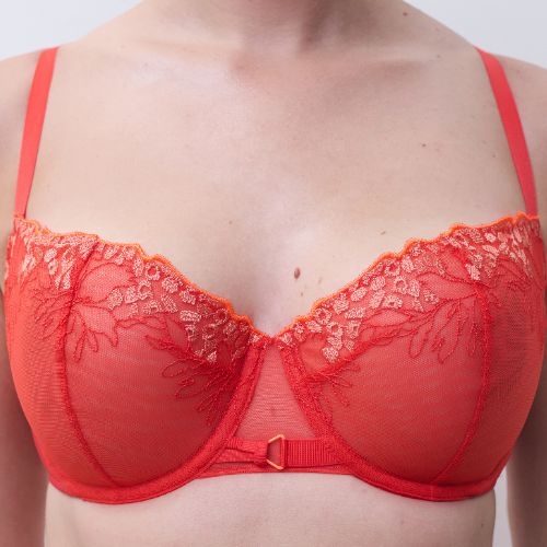 Chantelle Spice red non-padded bra