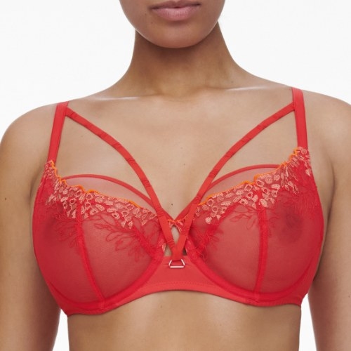 Chantelle Spice red non-padded bra