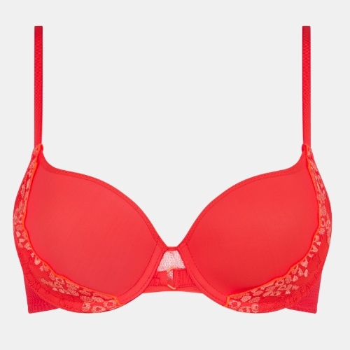 Chantelle Spice red padded bra
