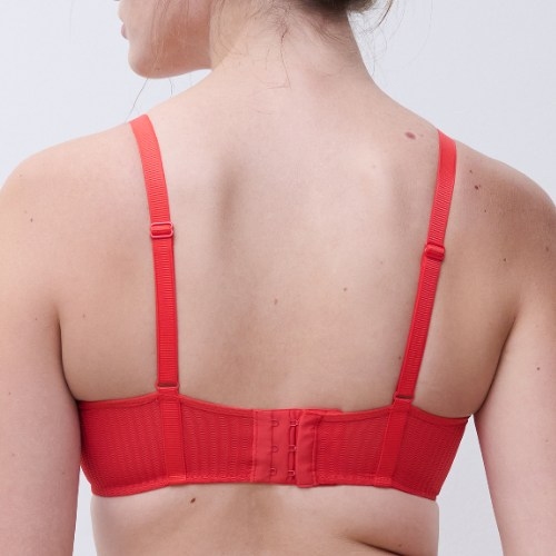 Chantelle Spice red padded bra