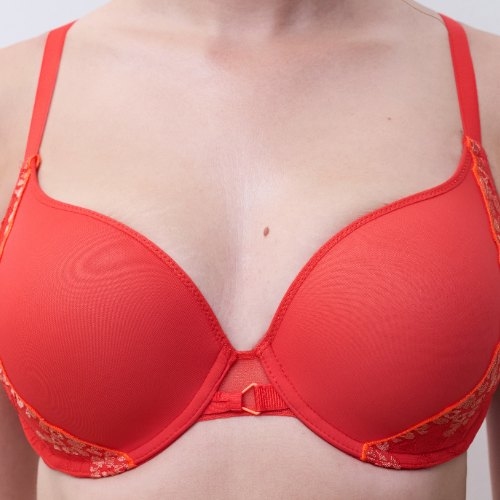 Chantelle Spice red padded bra
