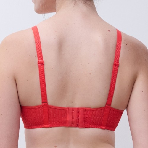 Chantelle Spice red push up bra