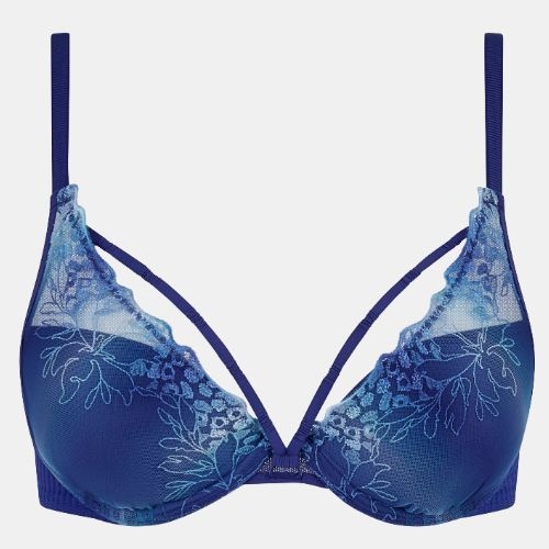 Chantelle Spice navy blue push up bra