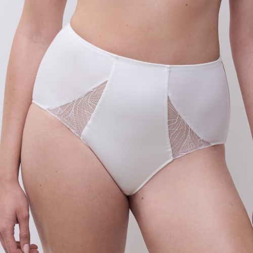 Chantelle Tattoo Love white high waist brief
