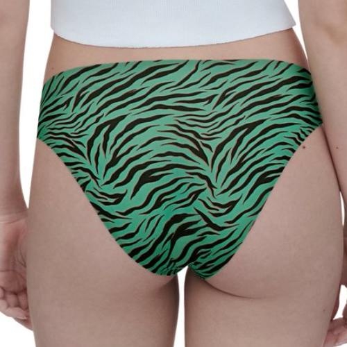 Chantelle Pulse green/print brief