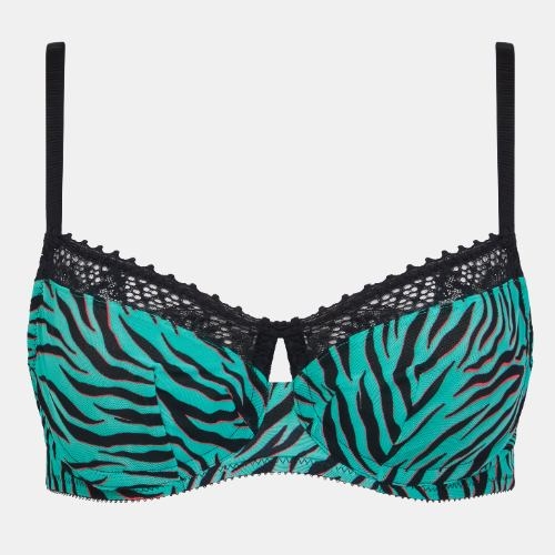 Chantelle Pulse green/print padded bra