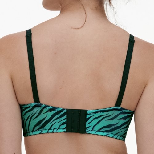 Chantelle Pulse green/print wireless bra