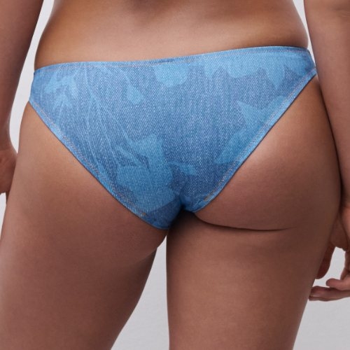 Chantelle Swimwear Easy Pop jeans blue bikini brief