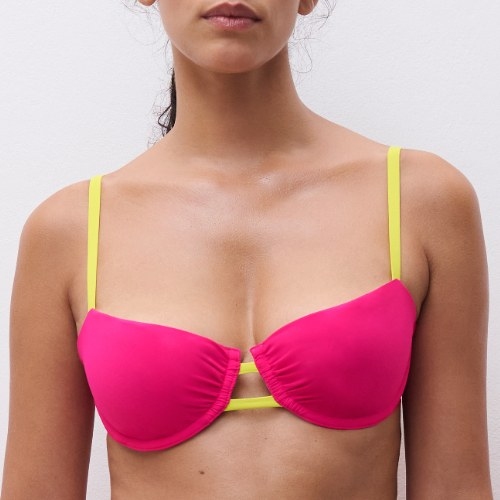 Chantelle Swimwear Easy Pop raspberry padded bikini bra