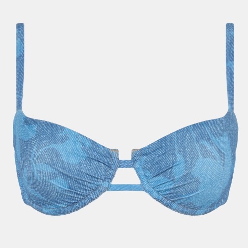Chantelle Swimwear Easy Pop jeans blue padded bikini bra