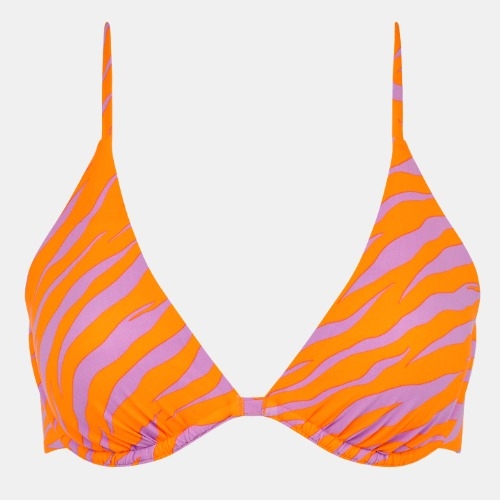 Chantelle Swimwear Easy Pop orange/pink soft-cup bikini bra