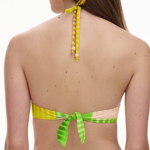 Chantelle Swimwear Easy Pop green soft-cup bikini bra
