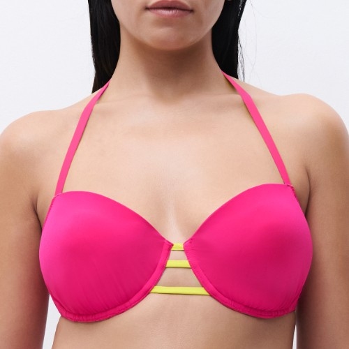Chantelle Swimwear Easy Pop raspberry padded bikini bra
