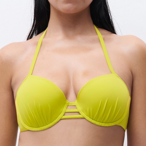 Chantelle Swimwear Easy Pop lime padded bikini bra