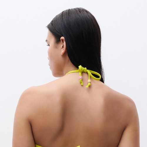 Chantelle Swimwear Easy Pop lime soft-cup bikini bra