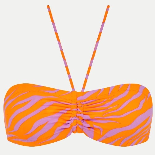 Chantelle Swimwear Easy Pop orange/pink soft-cup bikini bra