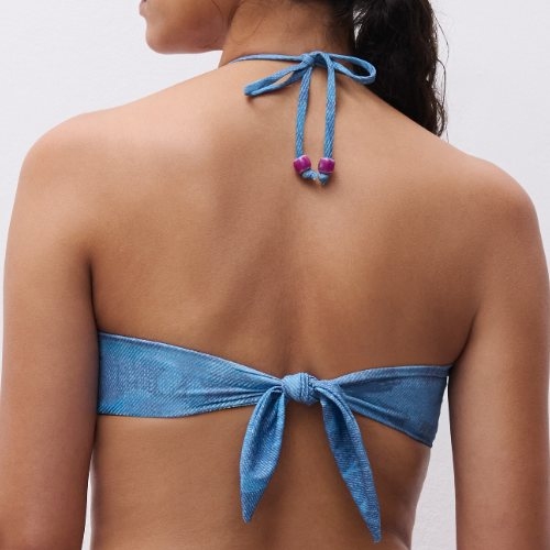 Chantelle Swimwear Easy Pop jeans blue soft-cup bikini bra