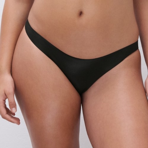 Chantelle Swimwear Metallic black bikini brief