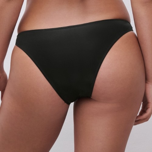 Chantelle Swimwear Metallic black bikini brief