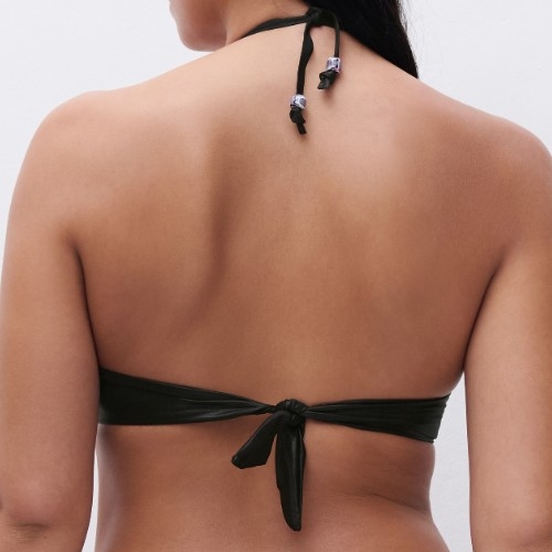 Chantelle Swimwear Metallic black soft-cup bikini bra