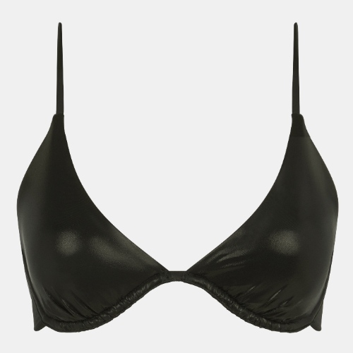 Chantelle Swimwear Metallic black soft-cup bikini bra