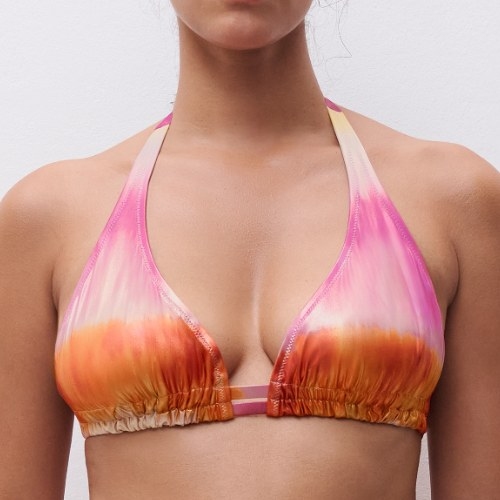 Chantelle Swimwear Metallic multicolor soft-cup bikini bra