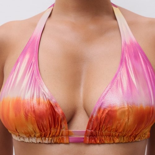 Chantelle Swimwear Metallic multicolor soft-cup bikini bra