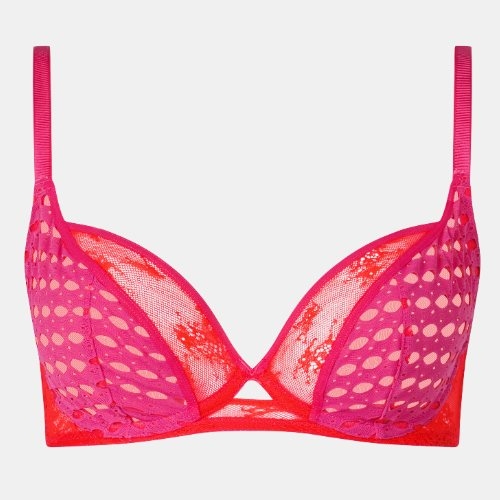Chantelle Poison red/pink non-padded bra