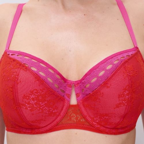 Chantelle  red/pink padded bra