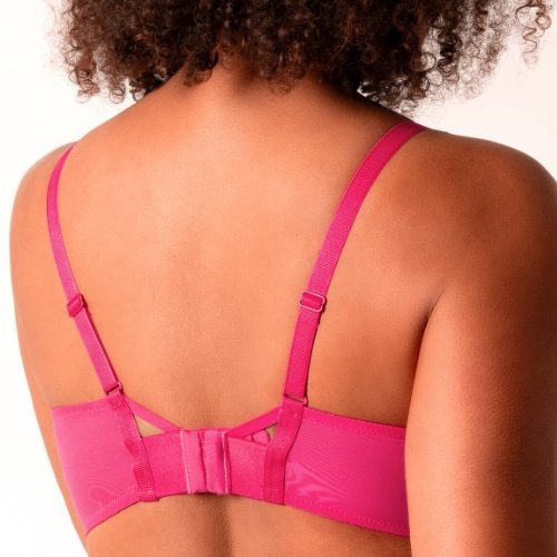 Chantelle Poison red/pink push up bra