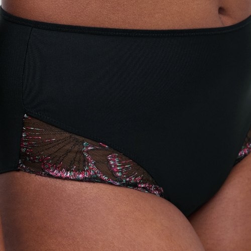 Chantelle Lily black high waist brief