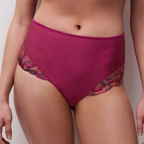 Chantelle Lily fuchsia high waist brief