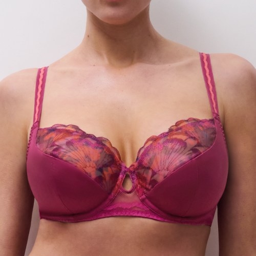 Chantelle  fuchsia padded bra