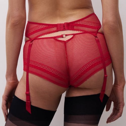 Chantelle Amor red suspender