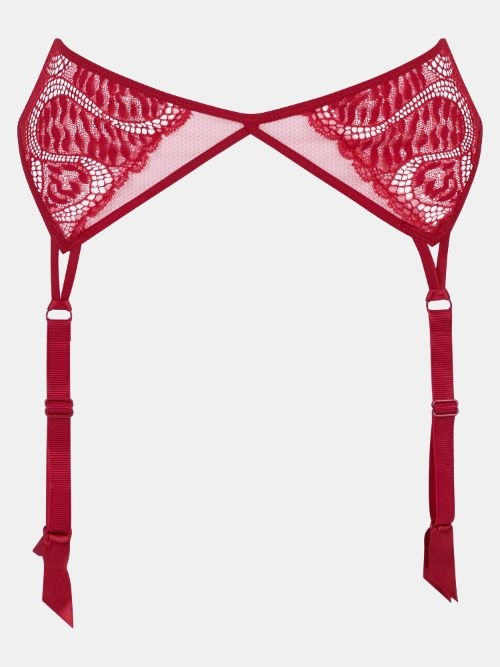 Chantelle Amor red suspender