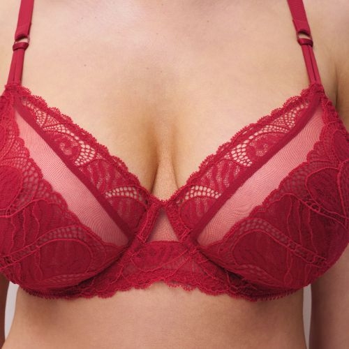 Chantelle  red non-padded bra