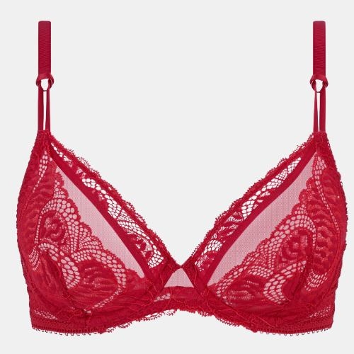 Chantelle  red non-padded bra