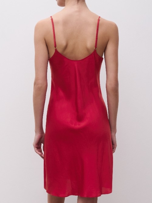 Chantelle Nachtmode Fleurs red slipdress