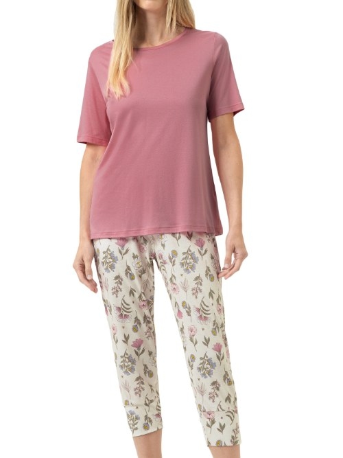 Mey Nachtmode Botanic Garden crème pajama