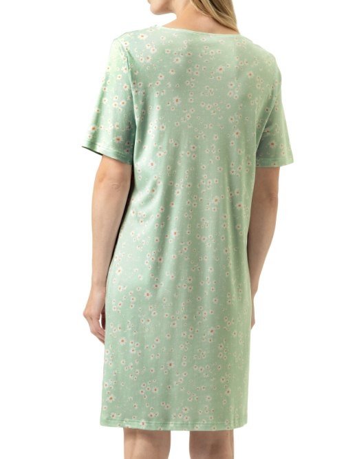 Mey Nachtmode Daisy Delight green sleep shirt