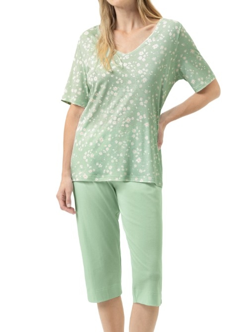 Mey Nachtmode Daisy Delight green pajama